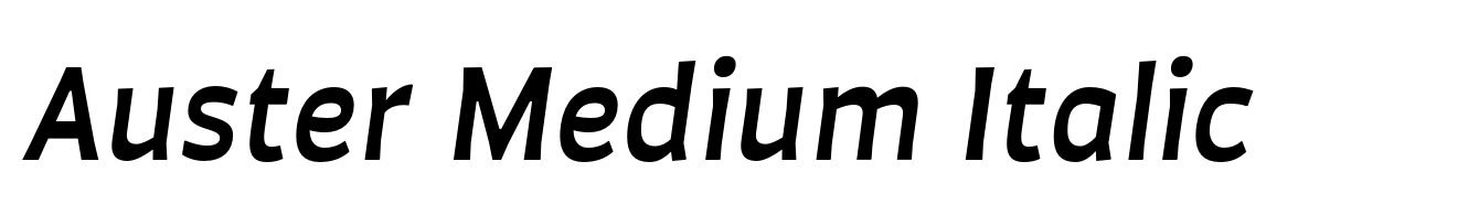 Auster Medium Italic